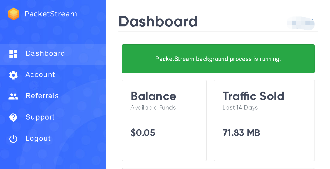 packetstream payout