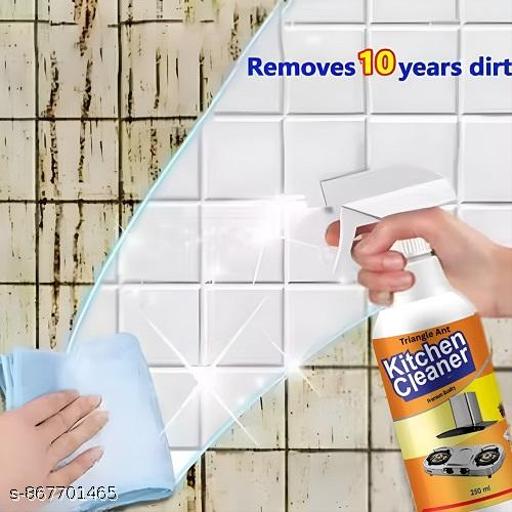 KITCHEN OIL & GREASE STAIN CLEANING REMOVER SPRAY Kitchen Degreaser Cleaner Non Corrosive Multipurpose Product - Removes Oil Grease Food Stains, Chimney Stove Grill, Kitchen Slab, Tiles, Floor, Sink Cleaner Liquid PH Neutral Kitchen Cleane Spray Chimney Cleaner Bathroom Cleaner- 250ml - Anuloria 