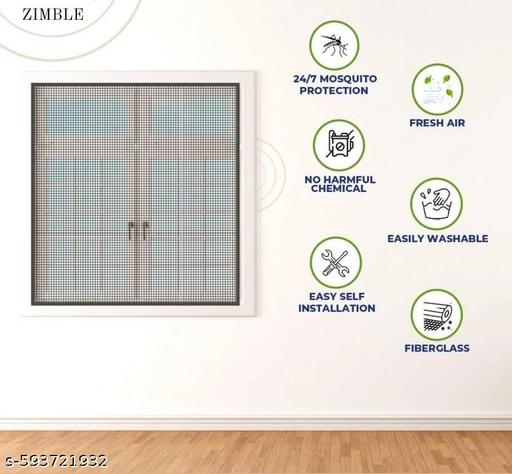 Premium Black Window Mosquito Net 4x6 ft | Strong Washable Net for Windows | Insect & Mosquito Protection Net | Easy to Install Home Net - Anuloria 