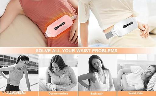Period Cramp Relief Massager & Heating Pad for Period Cramps Portable Cordless Periods Cramps Relief Machine 3-Temp. & 3-Massage Mode Fast Heating Menstrual Period Pain Relief Device for Women. - Anuloria 