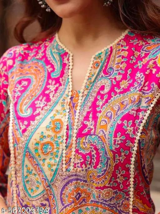 LACE KURTI PINK  - Arvia