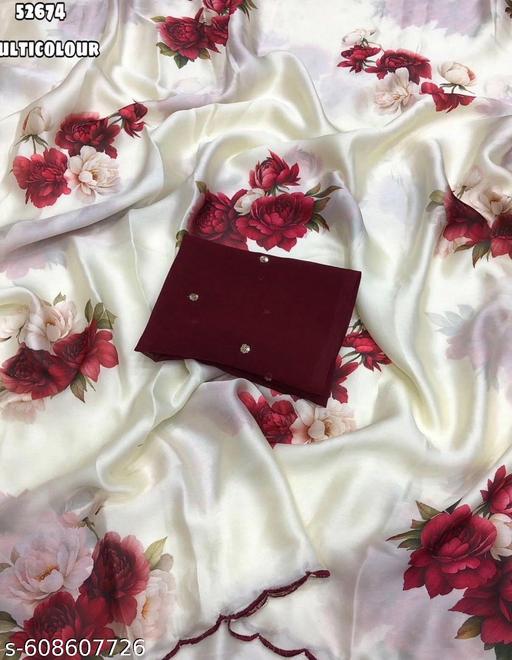 GEORGETTE PRINT SAREE - Arvia