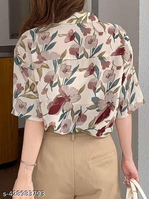 New stylish |Oversized Shirt for Women | Shirt for Women Stylish Western | Women Long Shirt | Floral Printed | Daily Wear| Trending  - Arvia