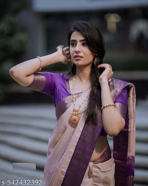 Demanding Soft Banarasi Silk Saree With Adorable Blouse Piece - Arvia