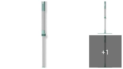 Magic Broom Sweeper for Floor Cleaning – Multifunctional Silicone Wiper Mop with Stainless Steel Extendable Handle – Wet & Dry Use – Bathroom Floor Wiper & Window Squeegee Viper for Home | 50-Inch Rotating Floor Squeegee, Heavy Duty Bathroom Wiper with 180-Degree Swivel Head