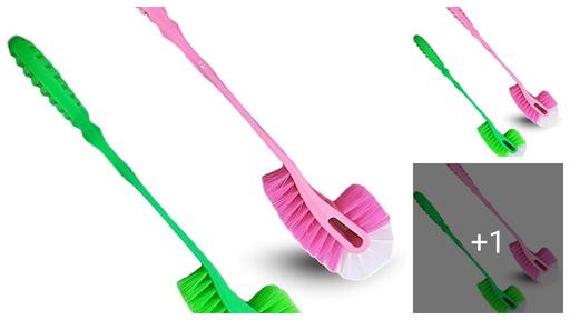 Double Sided Toilet Seat Brush