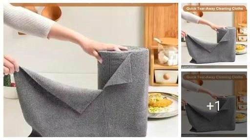 Microfiber Cleaning Cloth Roll 25x25CM – 20PCS Reusable Tear-Away Towels | Lint-Free, Super Absorbent & Durable Cleaning Rags | Multipurpose Washable Wipes for Kitchen, Car, Garage, Bathroom, Glass & Home Surfaces (Multicolor)"(cleaning cloth roll/kitchen napkin)(20 pack)