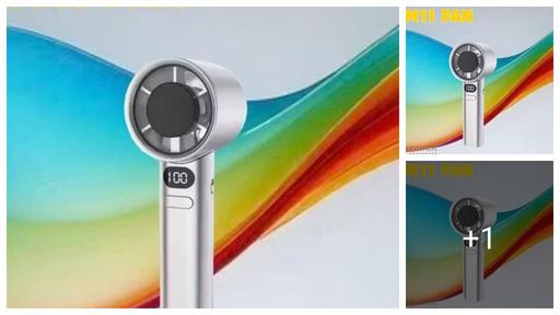 Super M11 mini handheld Fan Powerfull Adjustable Speed Upto 1-120 Rechargeable Fan With Digital Display Available in Multicolours Pack of 1