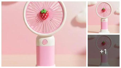 Mini Handheld Fan, Portable USB Fan, Rechargeable Personal Fan, Cute Office Decor, Travel Cooling Fan, Pink Aesthetic Gadget, Desktop Fan with Stand, Summer Gift for Kids, Handheld Misting Fan alternative for Boys and Girls, Ladies and Gents