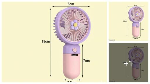 Pack of 1 Mini Personal Handheld Cooling Fan, Battery Operated Portable Device for Outdoor Travel