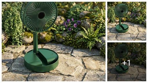 Portable Mini Fan with Rechargeable Battery, Speed Modes & USB Charging | UltraLite, 360° Rotation, Multi-Clip Function for Home, Kitchen and Travel