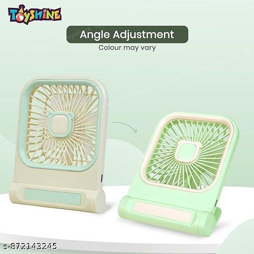 Mini Portable Rechargeable Handheld Small Desk Fan with 3 speed Airflow & Height Adjustable Feature for Travelling