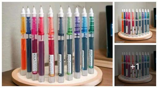 10 psc multicolored roller ball pen 