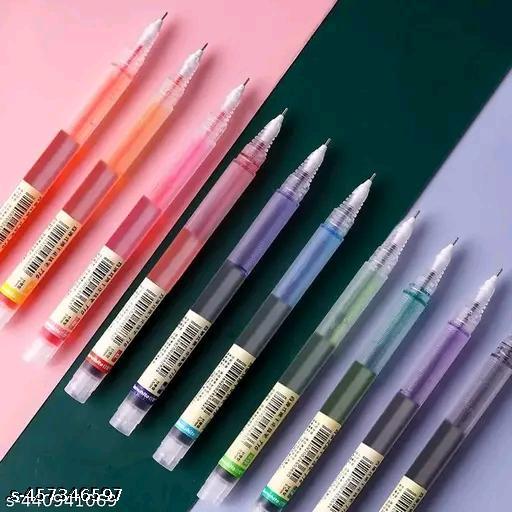 10 psc multicolored roller ball pen  - Nova Cart