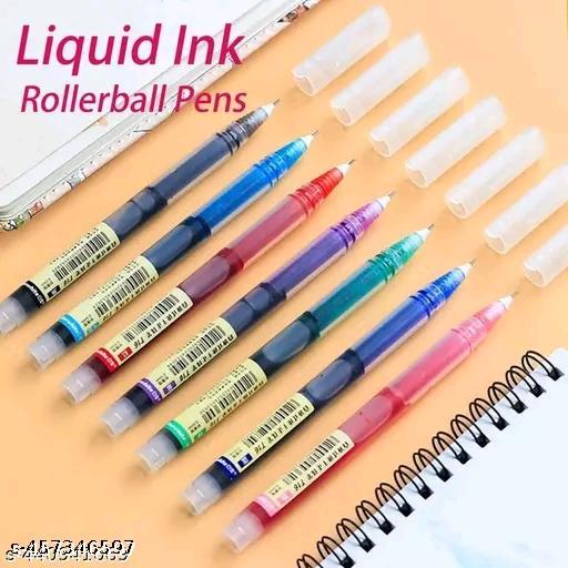 10 psc multicolored roller ball pen  - Nova Cart