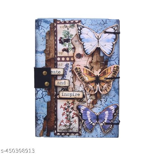 RS KRAFTS Create & Inspire Print special binding A5 Diary Un-Ruled 200 Pages (Multicolor) 7x5 inch - Nova Cart