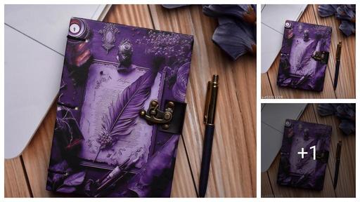 Dark Fairy Print special binding A5 Diary Un-Ruled 200 Pages (Multicolor) 7x5 inch