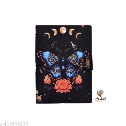 Printed Diary Notebook With Lock Clasp For Gift/Office Use (5*7 Inch,200 Pages) A5 Diary Unruled 200 Pages - Nova Cart