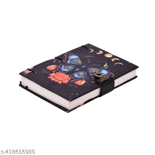 Printed Diary Notebook With Lock Clasp For Gift/Office Use (5*7 Inch,200 Pages) A5 Diary Unruled 200 Pages - Nova Cart