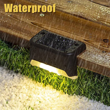 4-Piece Solar Waterproof Garden, Stair & Railing Lights - Nova Cart