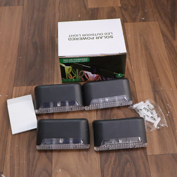 4-Piece Solar Waterproof Garden, Stair & Railing Lights - Nova Cart