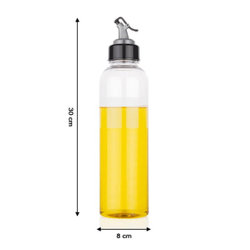 1L Oil Dispenser with Lid & Drip-Free Spout (Plastic) - Nova Cart
