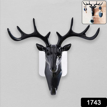 Deer Head Self Adhesive Wall Door Hook Hanger - Nova Cart