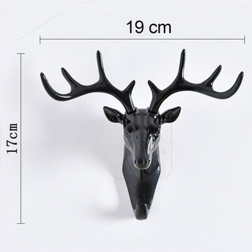 Deer Head Self Adhesive Wall Door Hook Hanger - Nova Cart