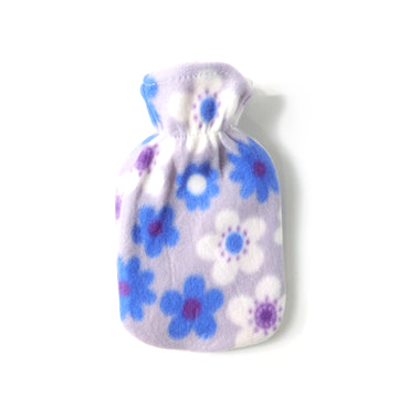 Floral Printed Soft Plush Hot Water Bag And Cover (19x12 Cm) - Nova Cart
