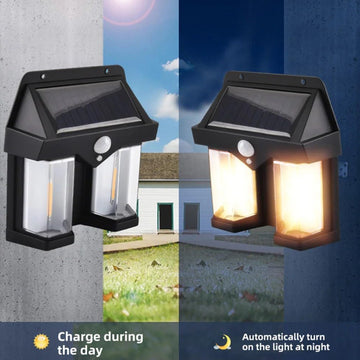 Outdoor Solar Wall Lamp Waterproof High Quality Induction Garden Night Lamp 1 Pc - Nova Cart