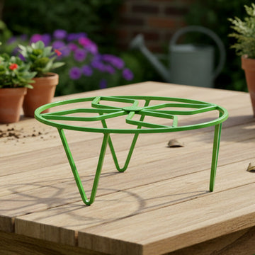 Round Strong Metal Plant Pot Stand for Indoor & Outdoor Garden Use - Nova Cart