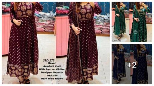 STYLISH POYAL PRINT KURTA,PANT AND DUPATTA