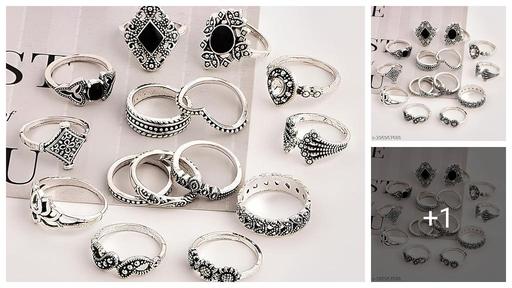 Stylish Silver Plated Rings