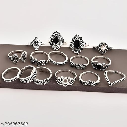 Stylish Silver Plated Rings - Everinn