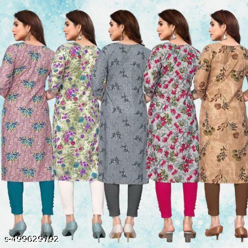 Polyster/Crepe fabric-Aishani Petite Kurtis - Everinn