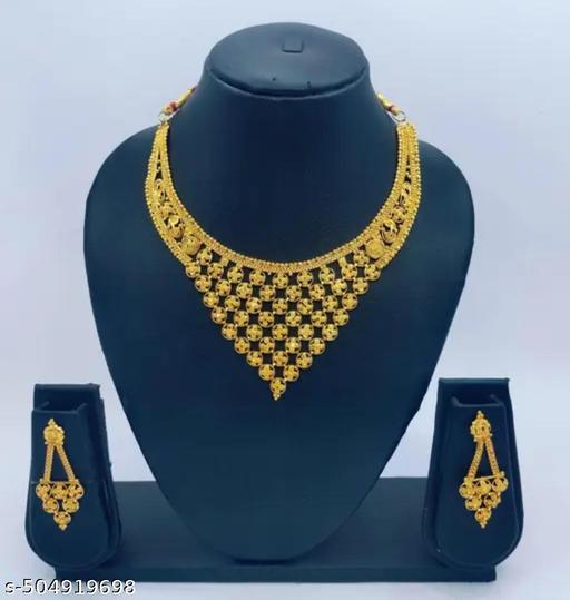 new gold plated jewellery set for women and girl fashion - Everinn