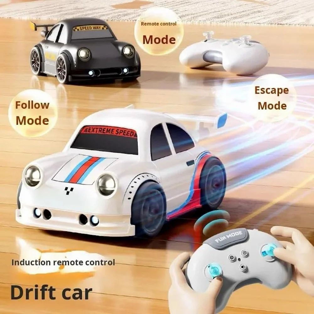 Mini Rc Intelligent Sensor Stunt Car Mini Dream Racing Car Follow Me Escape Mode Fall Resistant Car - Kibzastore