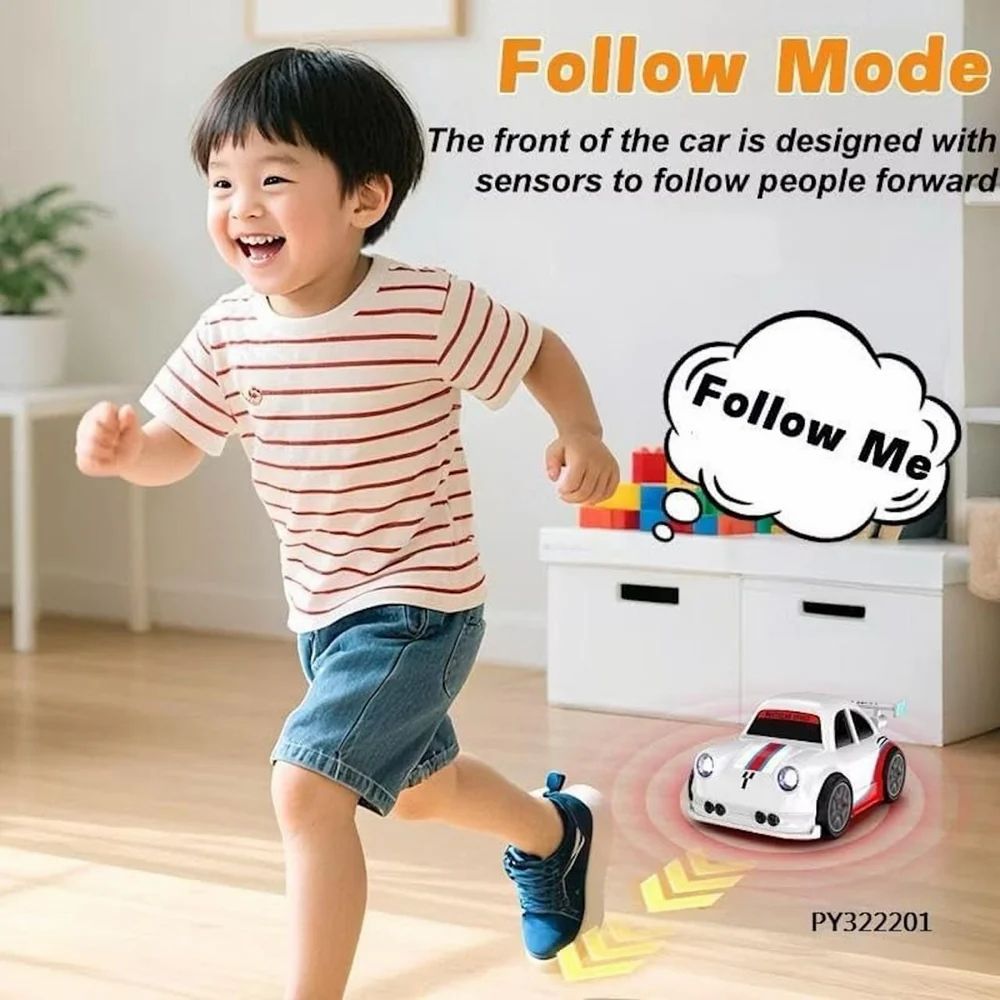 Mini Rc Intelligent Sensor Stunt Car Mini Dream Racing Car Follow Me Escape Mode Fall Resistant Car - Kibzastore
