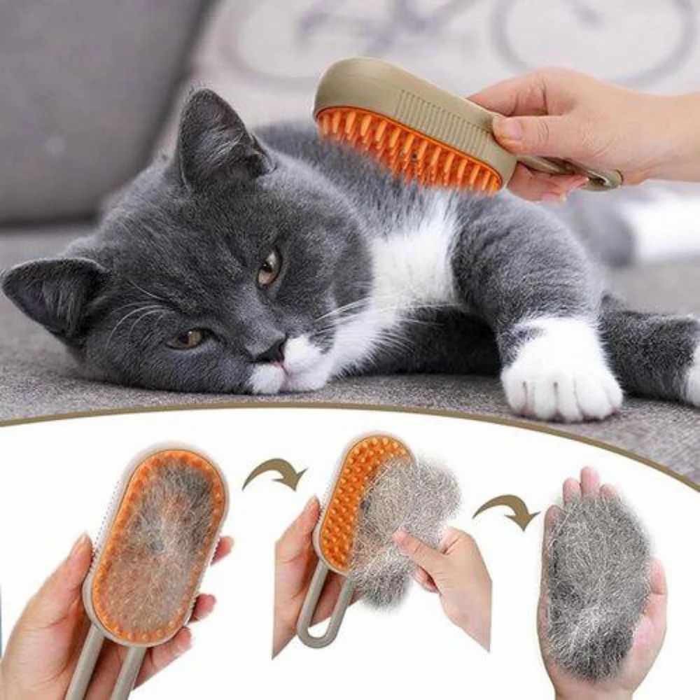 3 In 1 Pet Steam Brush - Kibzastore
