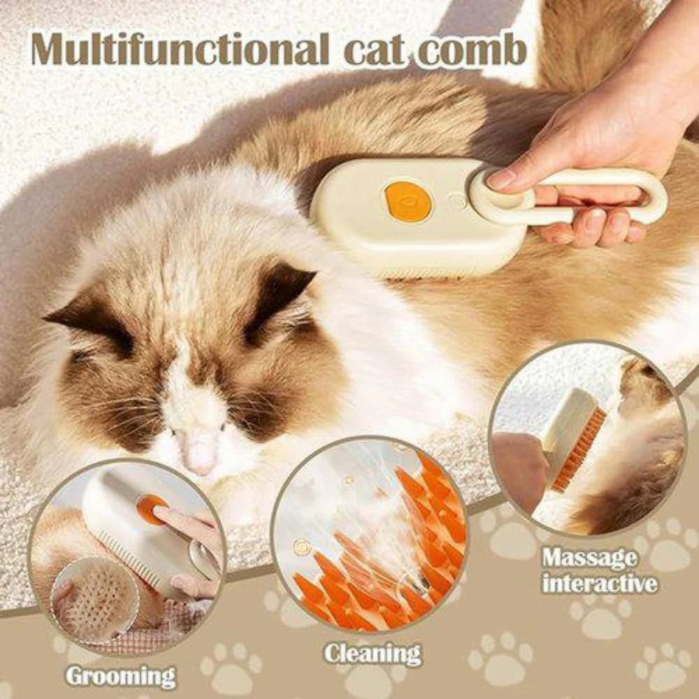 3 In 1 Pet Steam Brush - Kibzastore