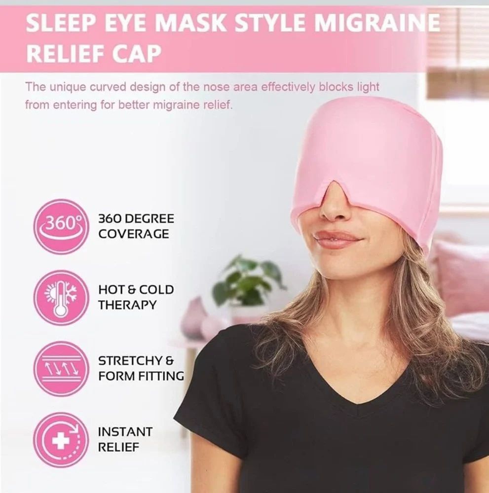 Migraine Relief Cap, Headache Relief Cap, Stress Migraine Relief Cap, Cold Therapy Cap - Kibzastore