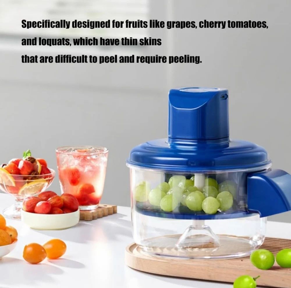 Rechargeable Fruit Vegetable Peeling Machine Grapes Peeler Garlic Peeler Potato Peeler Fruit Peeler - Kibzastore