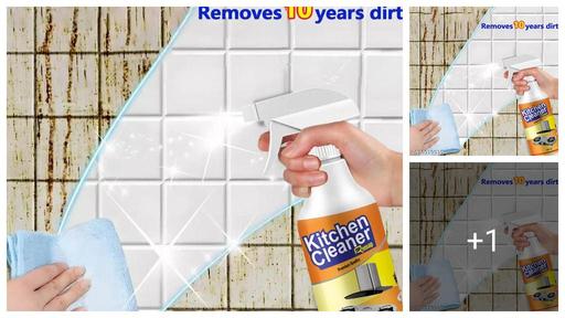  KITCHEN OIL & GREASE STAIN CLEANING REMOVER SPRAY Kitchen Degreaser Cleaner Non Corrosive Multipurpose Product - Removes Oil Grease Food Stains, Chimney Stove Grill, Kitchen Slab, Tiles, Floor, Sink Cleaner Liquid PH Neutral Kitchen Cleaner Spray Chimney Cleaner Bathroom Cleaner- 250ml