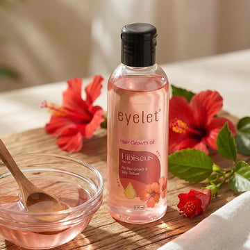 Eyelet Hibiscus Hair Oil 100ml – Natural Hair Growth Oil Strong, Silky & Healthy Hair - Kpyard 
