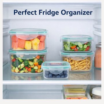 Kitchen Storage Containers Set – Fridge Organizer Lunch Boxes (5 Pcs) - Kpyard 