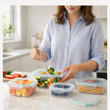 Kitchen Storage Containers Set – Fridge Organizer Lunch Boxes (5 Pcs) - Kpyard 