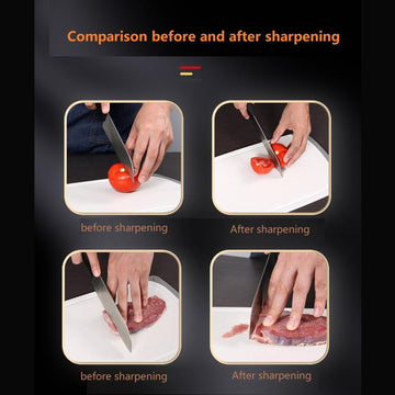 Kitchen Knife Sharpener – Handheld Chefs & Serrated (1 Pc, Chopper Not Included) - Kpyard 