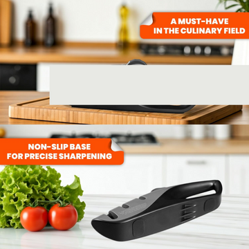 Kitchen Knife Sharpener – Handheld Chefs & Serrated (1 Pc, Chopper Not Included) - Kpyard 