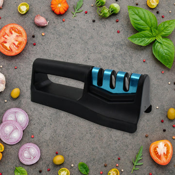 Kitchen Knife Sharpener – Handheld Chefs & Serrated (1 Pc, Chopper Not Included) - Kpyard 