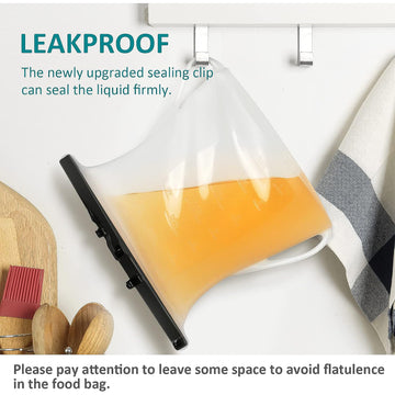 Silicone Food Bag – Leakproof, Flat Bottom, BPA-Free, Microwave & Dishwasher Safe - Kpyard 